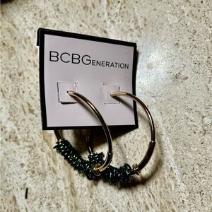 BCBGeneration Hoop Earrings NWT
